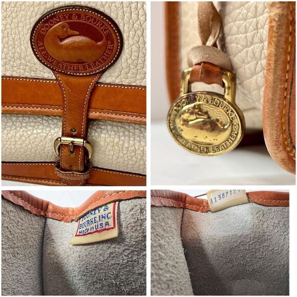 Dooney & Bourke All Weather Pebbled Leather Surry Crossbody Handbag Vintage - Picture 12 of 15